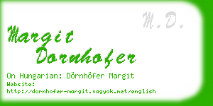 margit dornhofer business card